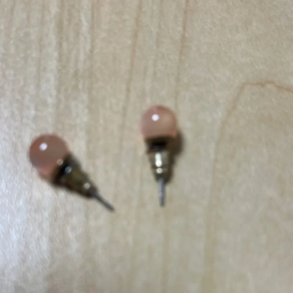 Vintage Women's Elegant Pink Stud Earrings